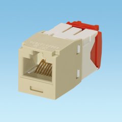 Kategori 5e, RJ45, 8-konumunda, 8-telli, Kriko modülü, paketlenmiş Bulk. EGJT sonlandırma aracı, Elektrik Fildişi, 24pc içerir.