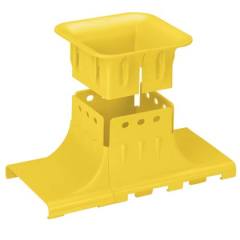 4x4 Yukarı Bacalı. kablosu doğrudan yerden tesisatlarda raflar ve dolaplar altında dağıtılan kanal üzerinden yukarı doğru yönlendirilmesini sağlar. (50.8mm) viraj yarıçapı 2in sağlar. kanal doğrudan oturur ve kablolar döşenecek izin vermek için konumlandı