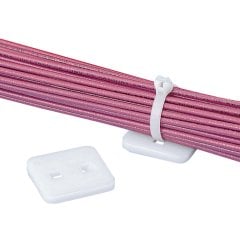 düşük profilli kablo bağı doğal monte havai uzay sınırlıdır montaj yüzeye yakın kablo demetlerini tutmak için tasarlanmıştır. Bu 1.22'' uzunluk x 1.22'' genişliğinde (30.1 x 30.1 mm) ve bir kullanıcı yapışkan tedarik ile monte edilir. Bu ağırlık, naylon 6