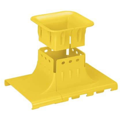 6x4 Yukarı Bacalı. kablosu doğrudan yerden tesisatlarda raflar ve dolaplar altında dağıtılan kanal üzerinden yukarı doğru yönlendirilmesini sağlar. (50.8mm) viraj yarıçapı 2in sağlar. kanal doğrudan oturur ve kablolar döşenecek izin vermek için konumlandı