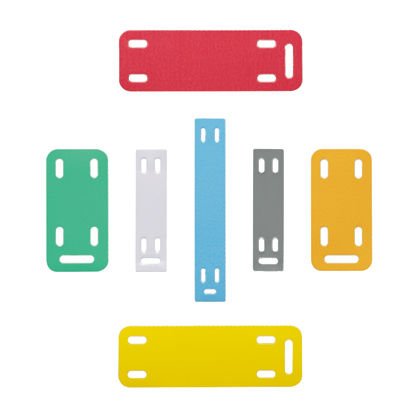 Termal transfer, işaretleyici levha, 3.00'' W x 1.00'' , H, poliester / poliolefin, kırmızı, 500 adet. paket miktarı.