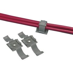 Ayarlanabilir ve gevşetilebilen bir kelepçe, .69'' (17.5 mm), demet, gri, dökme paketi.