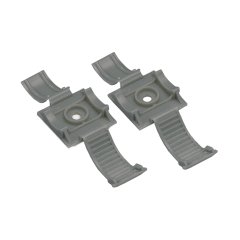 Ayarlanabilir ve gevşetilebilen bir kelepçe, .69'' (17.5 mm), demet, gri, standart paket.