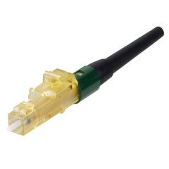 Anahtarlı LC Tek OptiCam OM3 / OM4 Bağlayıcı (Anahtarlı C, Yeşil) 900um Su çizme ile önceden Cilalı