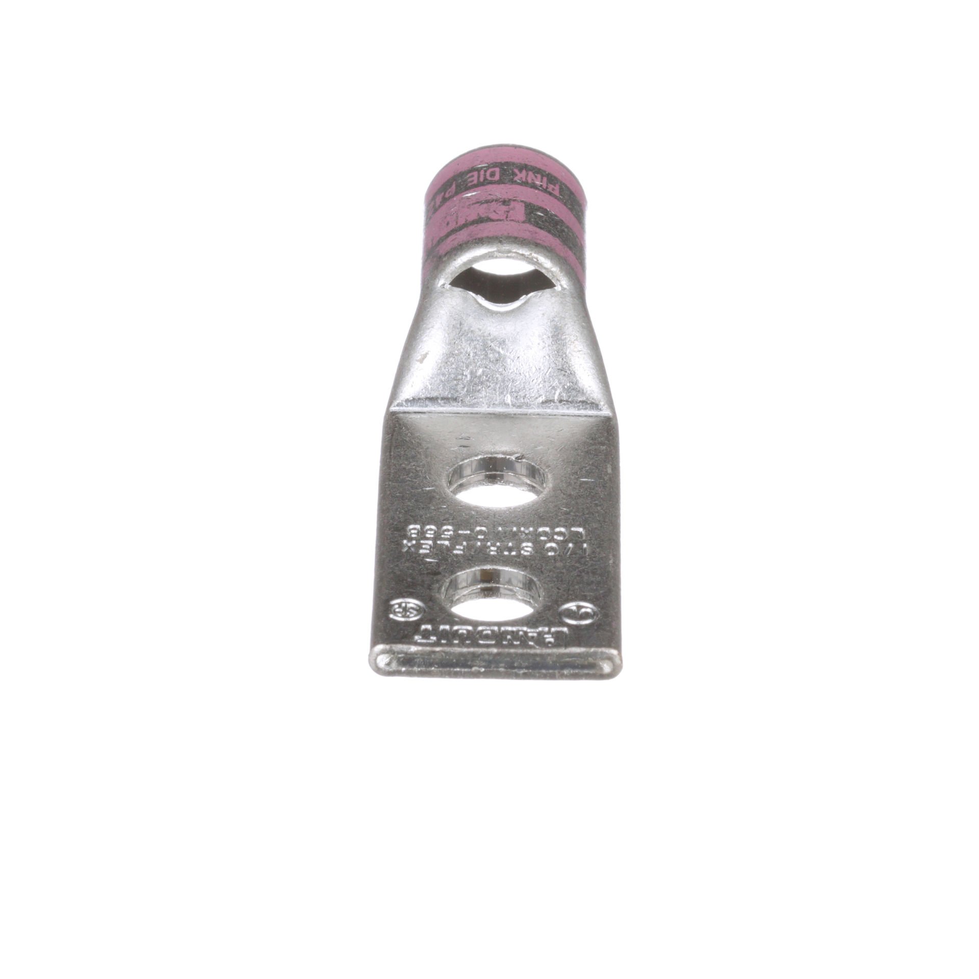 İki delikli, esnek yük sepeti, 1/0 AWG kablo, 5/16 saplama deliği, .75 delik açıklığı.