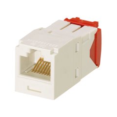 Kategori 5e, RJ45, 8-konumunda, 8-telli, Kriko modülü, paketlenmiş Bulk. EGJT sonlandırma aracı, Kapalı Beyaz, 24pc içerir.
