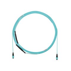 24 lif OM3 HD Flex kapalı küçük çaplı gövde kablo düzeneği olup, plenumun (OFNP) bir çekme gözü, 99ft kadın PanMPO, Yöntem A, Optimize IL için PanMPO dişi puan.