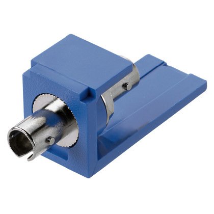 Modül zirkon dioksit seramik bölünmüş kovanlı bir ST sahip tekli bir fiber optik adaptörü ile birlikte.