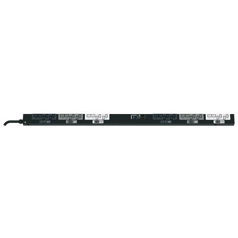 SmartZone ™ G5 başına Çıkışı (MPO Seri) PDU Raf İzlenen, 32 A 3-faz, 415V, (30), bir C13 ve (6) C19 kaplar, IEC 60.309 3P + N + E 6H 32A fiş ve önlemler 68,898 ''U x 2.047'' . Siyah: W 2.1'' D (1750.1mm x 50.8mm x 53.3mm) Renkli x