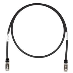 Kategori 6A, her iki ucunda TX6A ™ 10Gig ™ modüler fişli 10 Gb / s S / FTP yama çekin. Siyah, 6 metre.