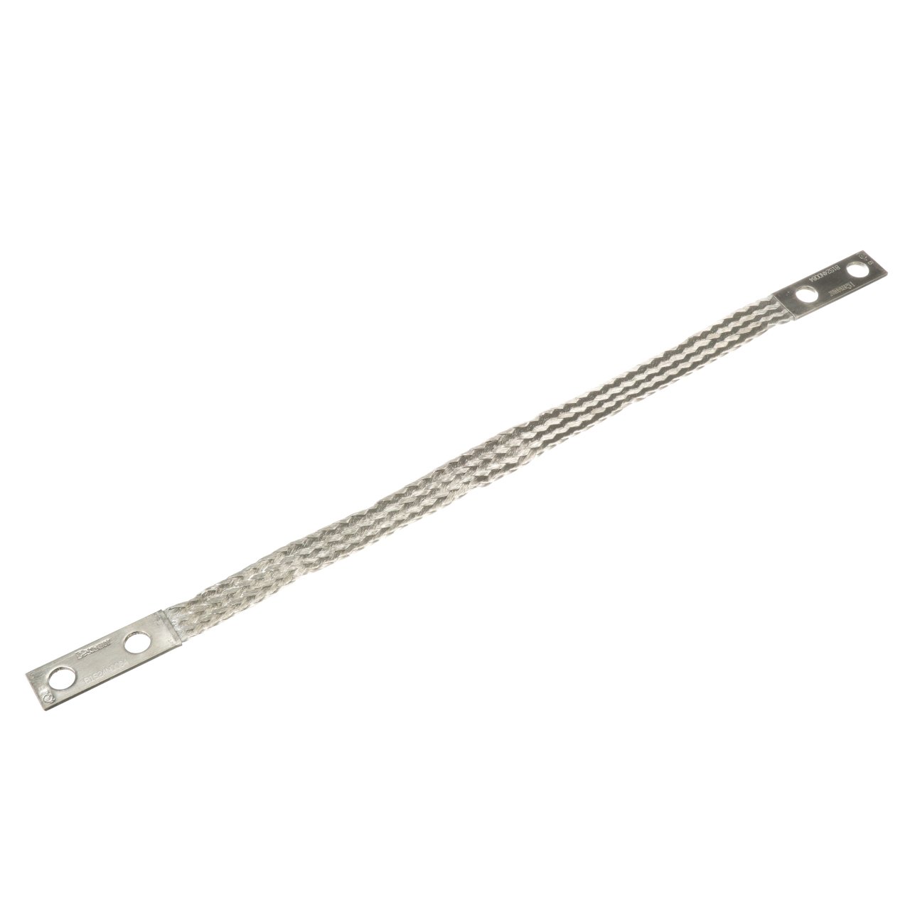 Örgülü bağlama şeridi, iki delik, Sigara Insul, 84 kcmil, 24.00” (609,6 mm) NEMA, 0.56” (14.2 mm) delik çapı, 1.75” (44.5 mm) Delik Aralığı