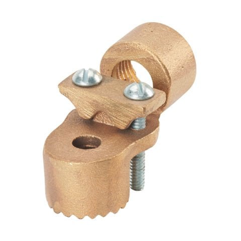 Ağır hizmet tipi bronz zemin hub, 3/0 STR AWG iletken boyutu aralığına 10. SOL, 3/4'' (19.1mm) kanal göbek büyüklüğü, 2.42'' (61.5mm) göbek uzunluğu.