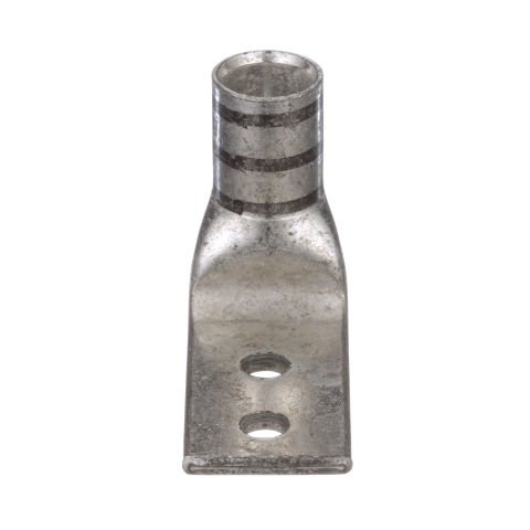 İki delikli, esnek yük sepeti, 2/0 AWG kablo, 1/4 saplama deliği, .63 delik açıklığı, 90 ° açı dil.