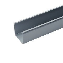Panduct® tipi katı duvar kablo kanalı, 1,5 W x 1 H, 6' uzunlukta, PVC, açık gri FS.