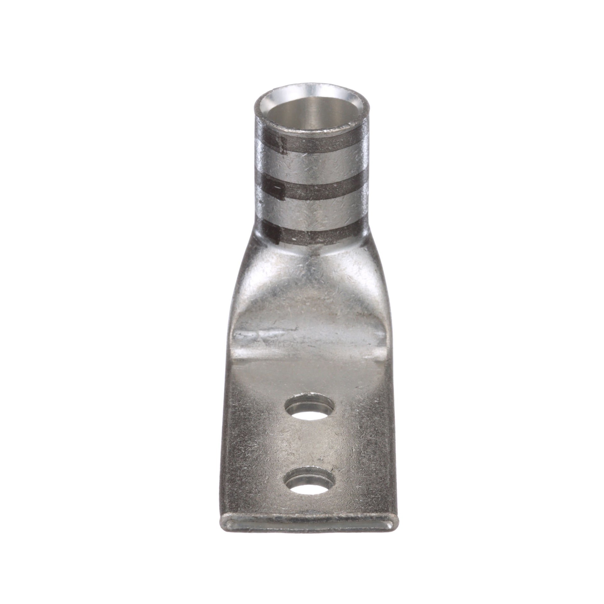 İki delikli, esnek yük sepeti, 2/0 AWG kablo, 1/4 saplama deliği, .75 delik açıklığı, 90 ° açı dil.