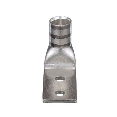İki delikli, esnek yük sepeti, 2/0 AWG kablo, 1/4 saplama deliği, .75 delik açıklığı, 90 ° açı dil.