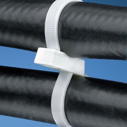 Tüm-Ty® çift döngülü kablo bağı, standart kesiti, 11.8 (300 mm) uzunluğunda, naylon 6.6, doğal, dökme paketi.
