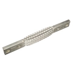 Örgülü Yapıştırma Kayış, İki Delik, Sigara Insul, 506 kcmil, 12.00” (304.8 mm), NEMA, 0,56” (14,2 mm) Delik Dia, 1.75” (44.5 mm) Delik Aralığı