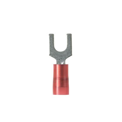 Çatal Terminali, naylon, 22- 18 AWG, 1/4 damızlık boy, toplu paket yalıtımlı.