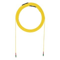 Eye, 275 Feet, Sarı Çekme 24 Elyaf OS2 HD Flex Kapalı Küçük Çap Gövde, heyetinden, 24F MPO Erkek, Metot A, Std IL için 24F MPO Erkek,.