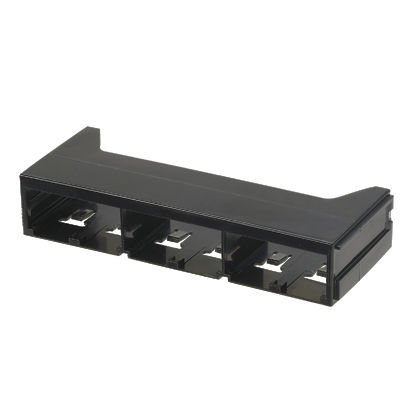 Siyah Mini Com 6 portlu QuickNet patch panel adaptörü