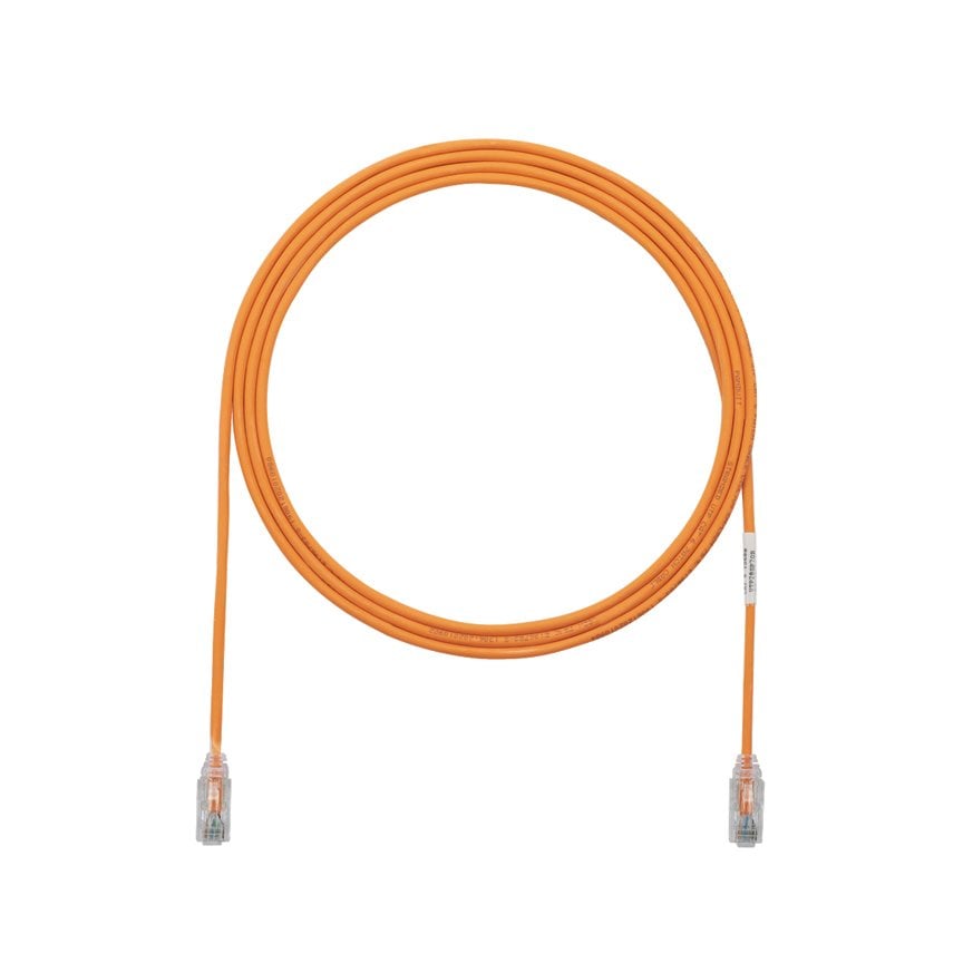 Kategori 6 Performans, her iki ucunda TX6 ™ Modüler Fiş ile 28 AWG UTP ara kablosu. Orange, 8.