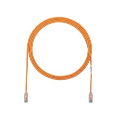 Kategori 6 Performans, her iki ucunda TX6 ™ Modüler Fiş ile 28 AWG UTP ara kablosu. , 48pc Orange, 8.