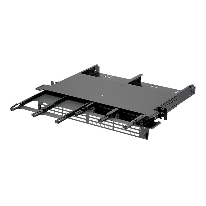 Panduit® HD Flex Elyaf Muhafaza evler, davranışlarıyla, yönetir ve yüksek performanslı veri merkezlerinin en yoğun fiber optik kablo, sonlandırma, eklemeler, konnektörler ve yama kordonlar korur. 12 bireysel casse kadar ön erişim sürgülü çekmeceler ile