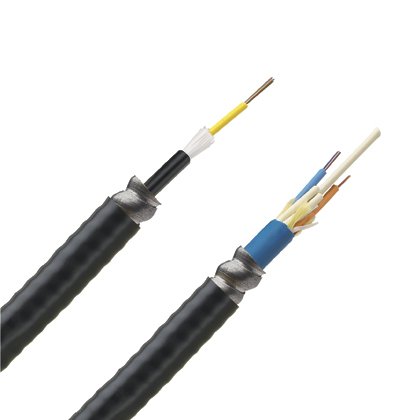 9um OS2 36 Fibre iç-Dış ortam Armored Stranded, EuroClass Eca, 250um Fibres