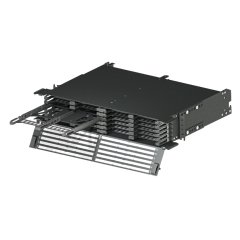 HD Flex ™ Fiber Muhafaza, 2 RU, 4-Port Siyah.