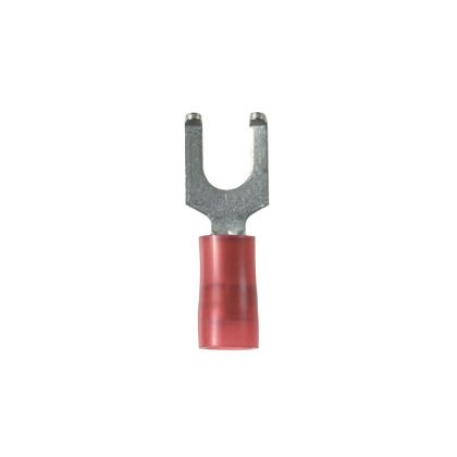 Flanşlı Çatal Terminali, naylon 22, yalıtımlı - 16 AWG, 6. damızlık boyutu, standart paket.