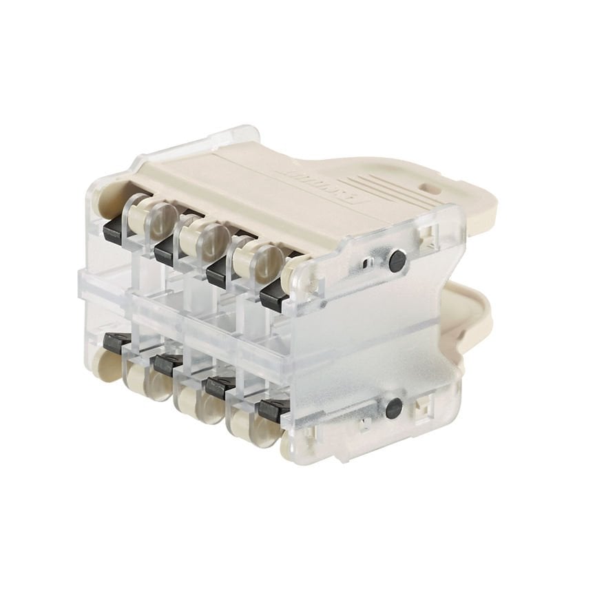 QuickNet Tak Paketi sekiz Panduit RJ45 modüler fişleri kabul eder.