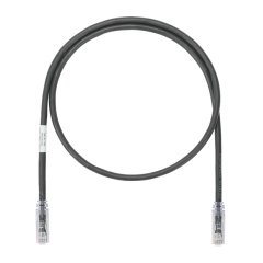 Kategori 6A (SD), her iki ucunda TX6A ™ 10Gig ™ Modüler Fişler, Black, 10 ft ile 10 Gb / s UTP ara kablosu.