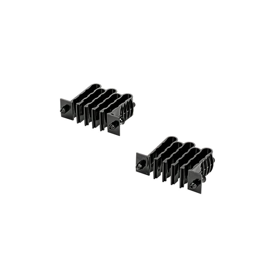 HD Flex 12-pozisyon Trunk Geçiş Klip 2 'lik bir miktarda gelir ve siyahtır.