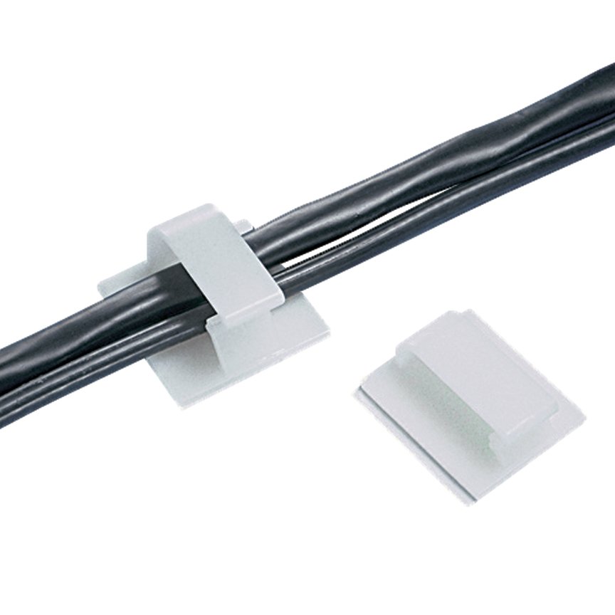Yapıştırıcı konik giriş klip, .38'' (9,7 mm) paket, siyah, standart bir paket destek.