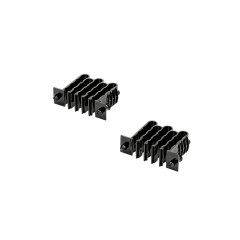 HD Flex 18-pozisyon Trunk Geçiş Klip 2 'lik bir miktarda gelir ve siyahtır.