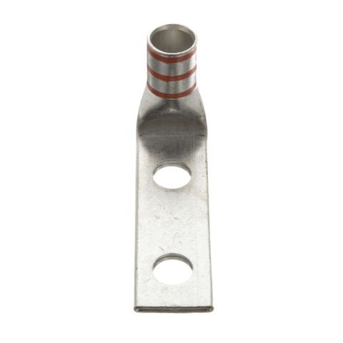 İki delikli, esnek yük sepeti, 3/0 AWG kablo, 1/2 saplama deliği, 1.75 delik açıklığı, 90 ° açı dil.