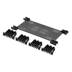 HD Flex Arka Kablo Yöneticisi Panduit PEV12 ile kullanım içindir. Bir klip ile 4 18-konumu geçiş yöneticileri bir miktarda gelir ve siyahtır.