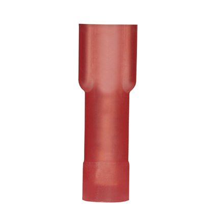 Supra kavrama ™ dişi bağlantı kesme pirinç ve kalay kaplama mesafesindedir. Tamamen kırmızı naylon içinde izole edilmiştir. Bu 0.187 x 0.032 (4.8 x 0.8 mm) bir sekme boyutuna sahiptir ve 22-18 AWG (0.5-1.0 mm²) bir tel desteklemektedir. Bu (22.6 mm) uzunl