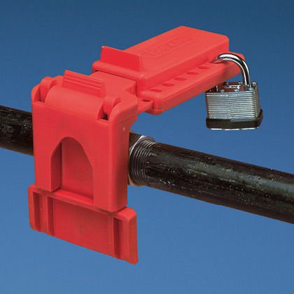 Küresel vana kilidi, 1.25'' barındırır - 3.00'' (31.8 - 76.2 mm) vana boru çapı.