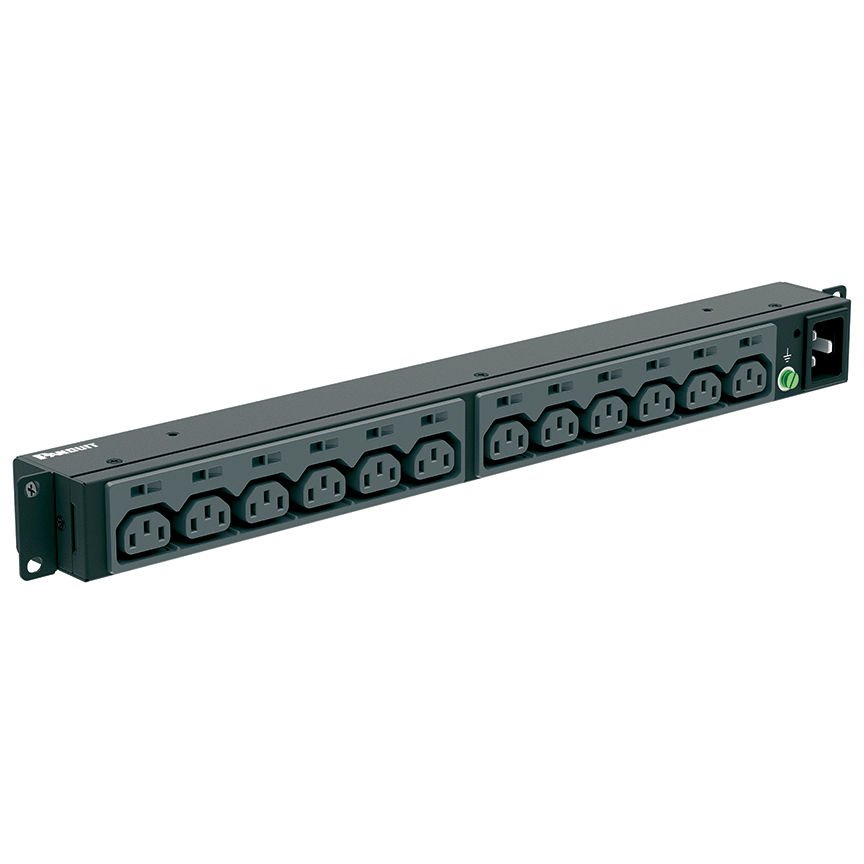 SmartZone ™ G5 Temel PDU - 16A, 230V yatay tek fazlı PDU sahiptir (12), C13 kaplar, IEC 60.309 2P + E 6h 16A fişli bir 10' (3m) güç kablosu, ve önlemler 1.6'' H x 17.5'' W 2.0 x ''D (40.6mm x 444.5mm x 50,8) CE Uyumlu Renk:.. Siyah