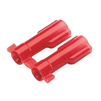 Supra kavrama ™ dişi bağlantı kesme pirinç ve kalay kaplama mesafesindedir. Tamamen kırmızı naylon içinde izole edilmiştir. Bu 0.250 x 0.032 (6.3 x 0.8 mm) bir sekme boyutuna sahiptir ve 22-18 AWG (0.5-1.0 mm²) bir tel desteklemektedir. Bu (23.6 mm) uzunl