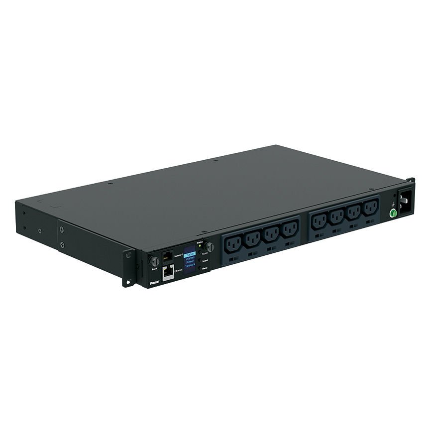 SmartZone ™ G5 İzlenen giriş (MI Serisi) PDU, 16 tek bir faz, 230V, (12), C13 kaplar, IEC 60.309 2P + E 6h 16A fiş ve önlemler 1.713 ''L 17,461 x'', W, 7.8'' x (Raf 43.2mm x 444.5mm x 198.1mm) Renk:. Siyah