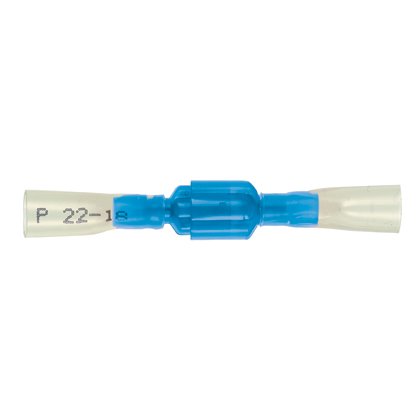 Erkek parça kesme pirinçten yapılmış ve nikel kaplama mesafesindedir. Tamamen mavi ısı psikiyatriste de izole edilmiştir. Bu 0.250 x 0.032 (6.3 x 0.8 mm) bir sekme boyutuna sahiptir ve 16-14 AWG (1,5-2,6 mm²) bir tel desteklemektedir. Bu (38.1 mm) uzunluğ