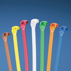 Panduit hatları Ty® Kablo Bağları yüksek titreşimli ortamlarda tutarlı mukavemeti sağlamak için tasarlanmıştır. Artı, düşük profilli bir baş ve paralel giriş tasarımı ile, ucu kolay girer ve kalır rahat ve pürüz içermeyen. Ve Alev Geciktirici Naylon 6.6 B