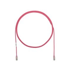 Kategori 6 Performans, her iki ucunda TX6 ™ Modüler Fiş ile 28 AWG UTP ara kablosu. Pembe, 9 metre.