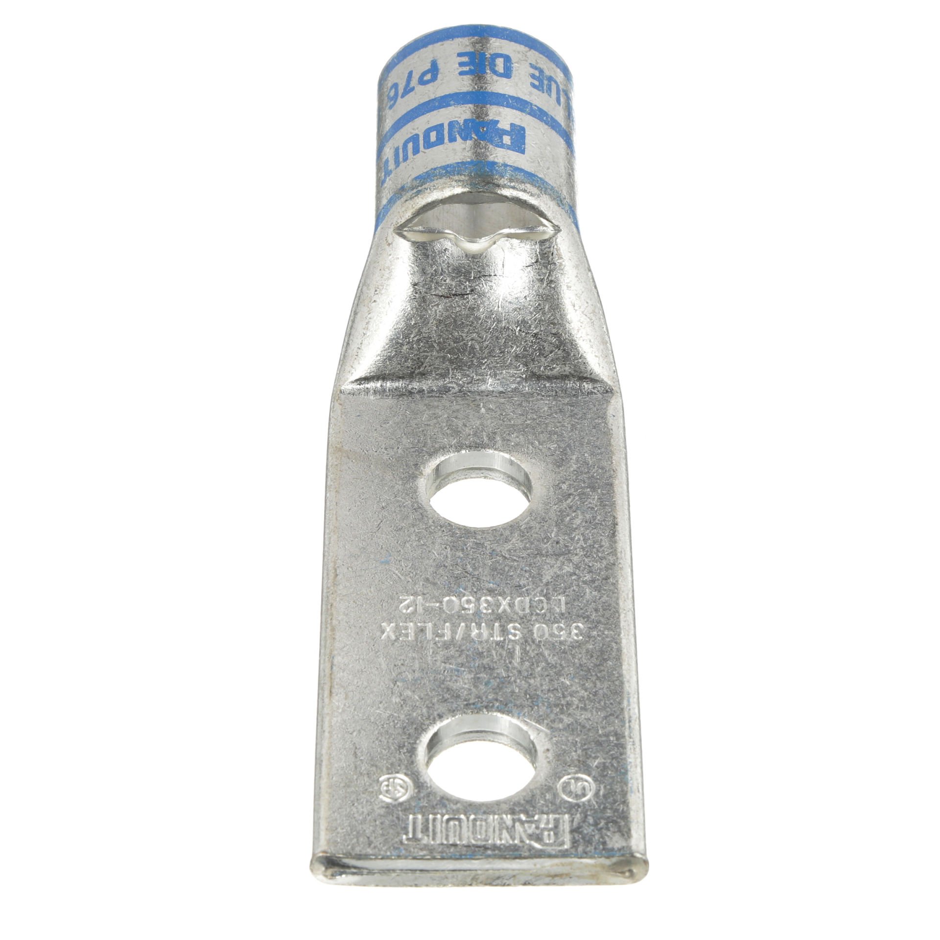 İki delikli, esnek yük sepeti, 350 kcmil kablosu, 1/2 saplama deliği, 1.75 delik açıklığı.