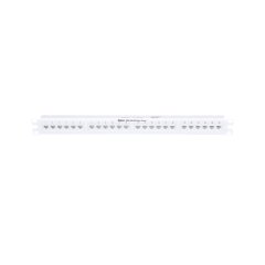 Punchdown Patch Panel, Cat 6, daire, 24 bağlantı noktası, 1 RU, beyaz