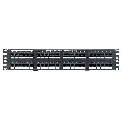 İki RJ21 Telco konektörlere kablolu 24 RJ45 port ile DataPatch 48 bağlantı, Kategori 5e, kumanda paneli (2 RU)