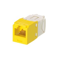 Kategori 6, RJ45, 8-konumunda, 8 telli genel modülü. EGJT sonlandırma aracı içerir. Sarı.